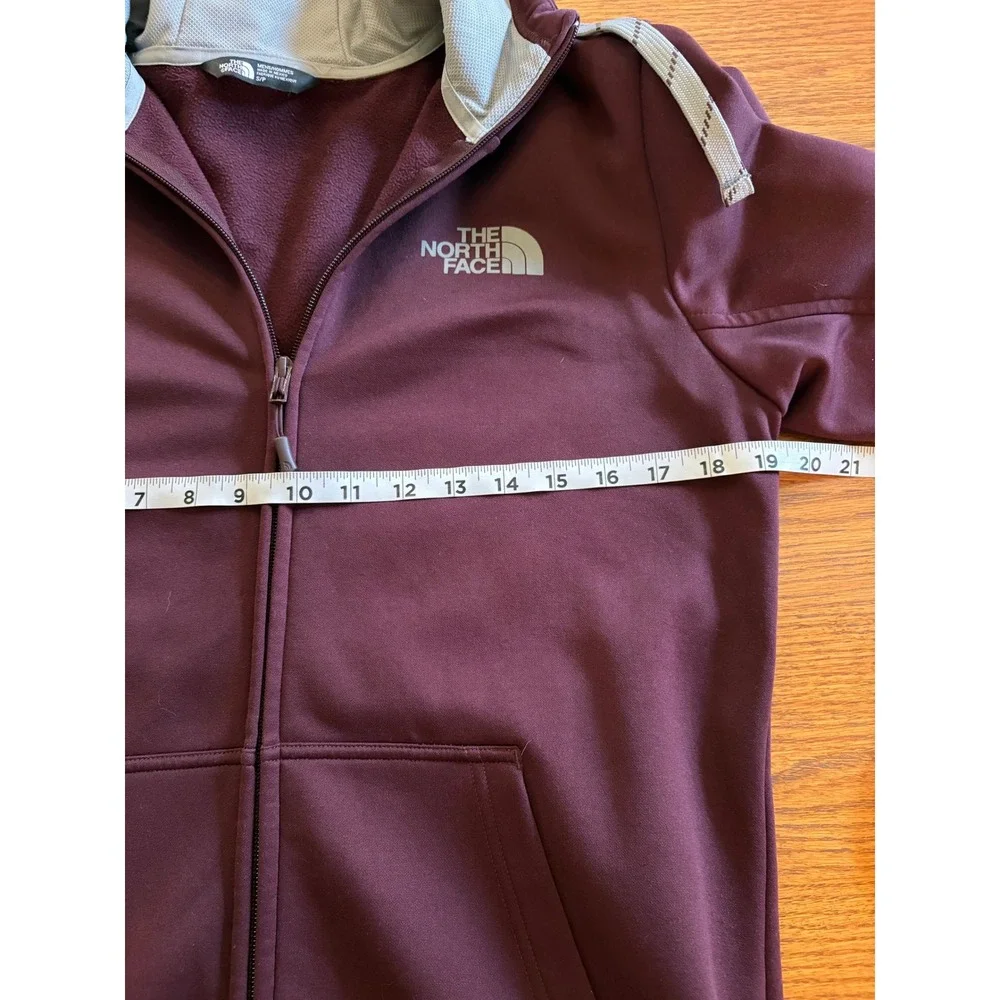 The North Face‎ Mens Full Zip Hoodie Maroon Gorpcore Hiking Sweatshirt Small
